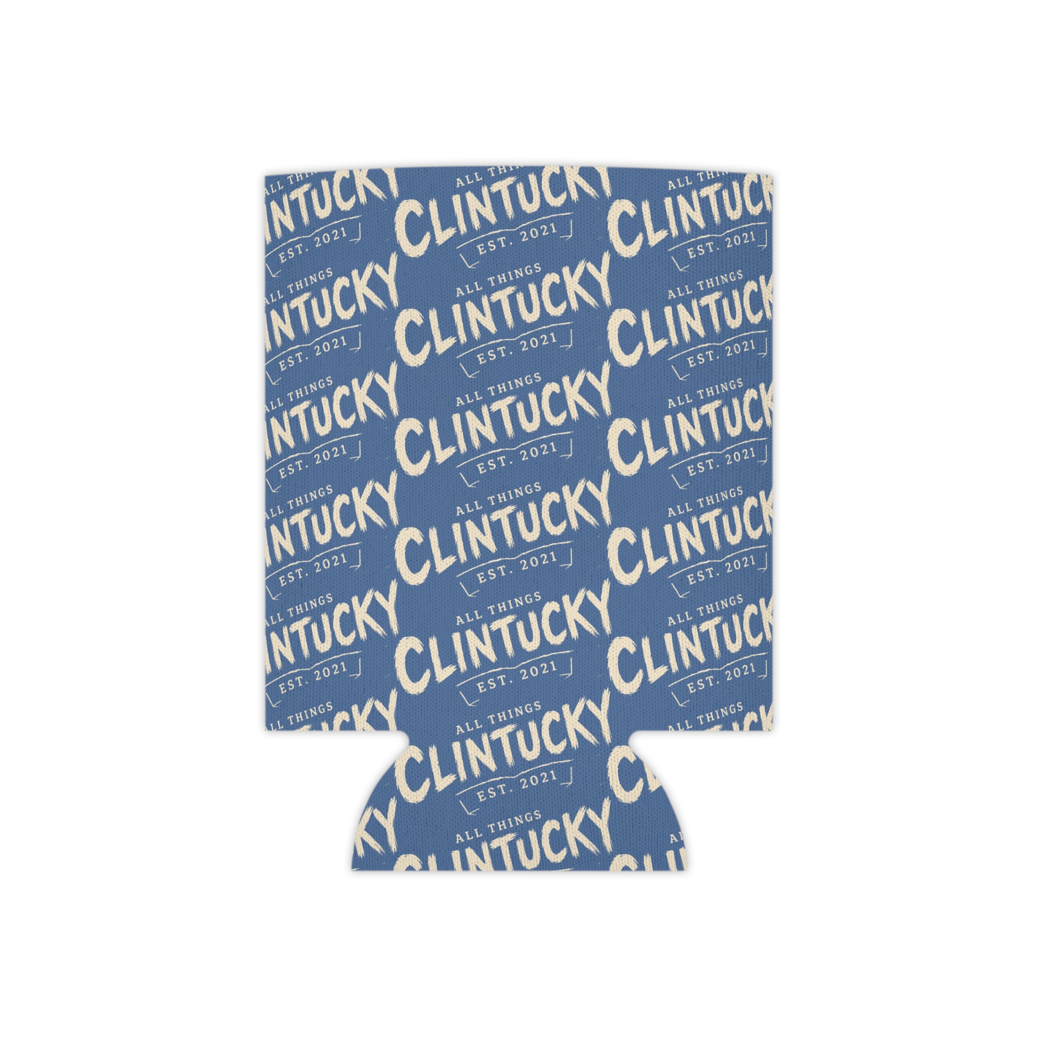 Koozie, repeating logo